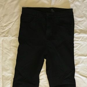 H&M black stretch high waist jeans